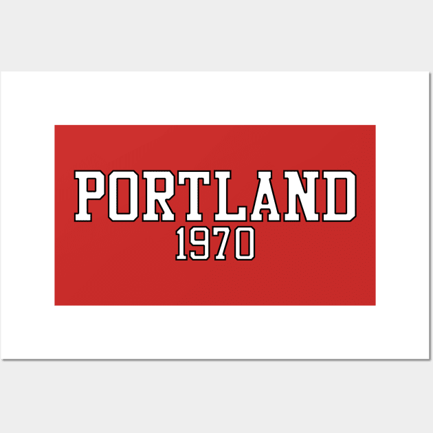 Portland 1970 (variant) Wall Art by GloopTrekker